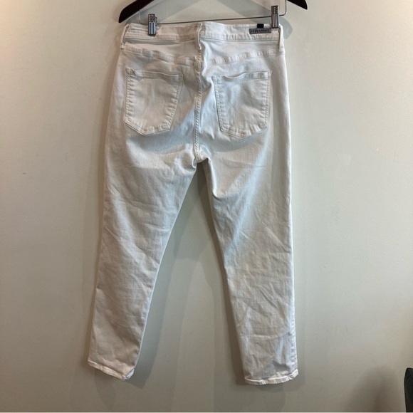 CITIZENS OF HUMANITY Sz 32 Rocket Crop High Rise Skinny White Jeans - Picture 8 of 11